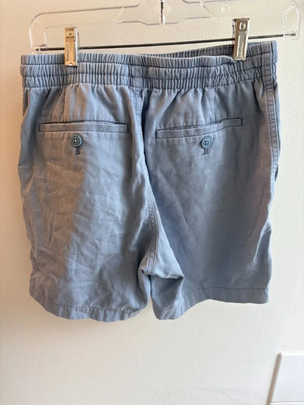 J.Crew Men’s Small Light Blue Drawstring Elastic Waist Shorts